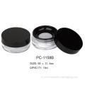 Plastic ronde cosmetisch losse poedercontainer PC-1158B